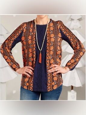 Matilda Jane Floret peasant top - Women’s Size Medium lightweight w/cute buttons